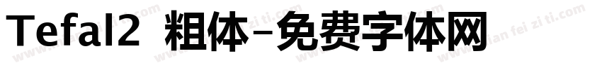 Tefal2 粗体字体转换